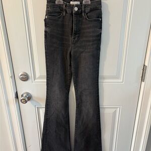 Frame Denim Women's Charcoal Flare Jeans